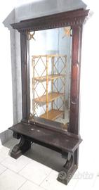 Grande specchiera specchio antico psiche in legno