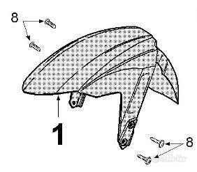 Parafango ant. Peugeot Fight3 50 nero