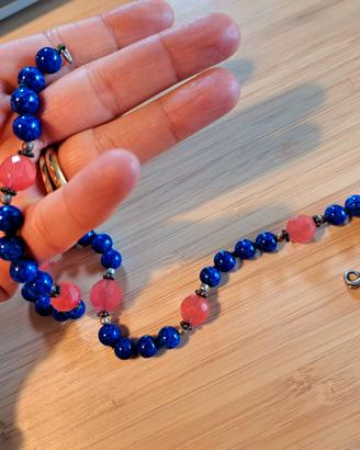 Collana in pietre dure e argento
