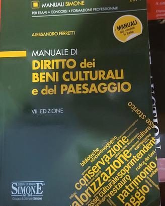 manuale diritto dei beni culturali e del paessaggi