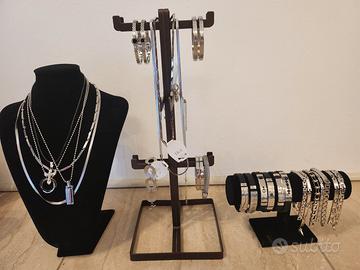 Lotto di gioielli in acciaio uomo/donna