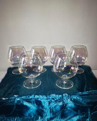 Calici da cognac in vetro di Murano