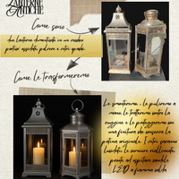 Lanterne decorative per candele/LED