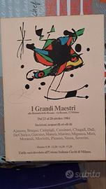 locandina dell'evento "i grandi maestri", MIRò