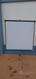 schermo telo per proiezione Aster trepp cm 128x128