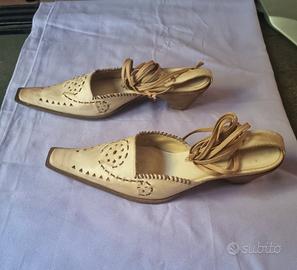 Scarpe Donna n°41, vero cuoio made in Italy, NUOVE