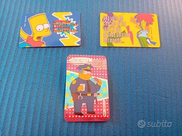 Simpson 3 carte da collezione 1999