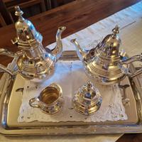 Servizio da tè in silver plated