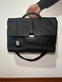 Ventiquattrore espandibile in pelle Piquadro