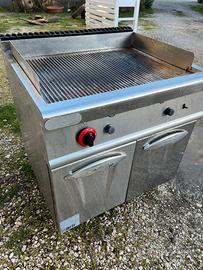 Fry top su mobile acciaio