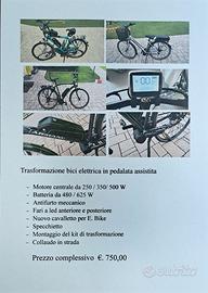 Posso trasformare la tua bici in elettrica