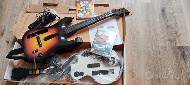 Chitarre Guitar Hero Wii con microfono e giochi