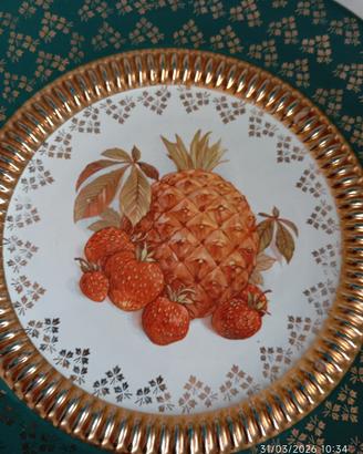 piatto vintage porcellana appoggio parete oggetti 