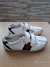 Scarpe Sneakers Bianche Bambini Gucci Kids
