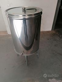 Contenitore per olio in acciaio inox 200L