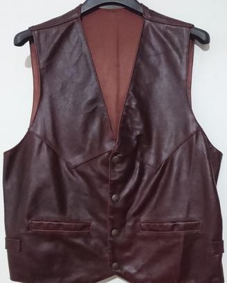 Gilet in pelle gianfranco gotelli taglia l