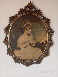 Quadretto ovale vintage...