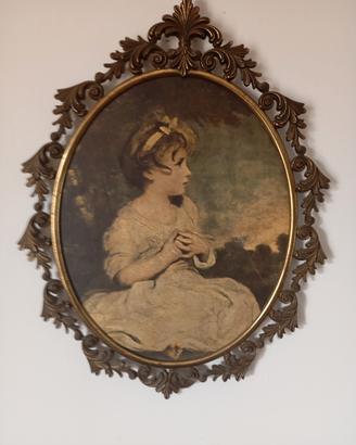 Quadretto ovale vintage...