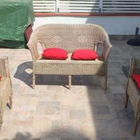 set da giardino rattan