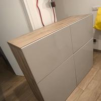 Mobile credenza per soggiorno Ikea grigio