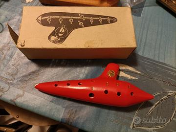 Ocarina vintage in legno