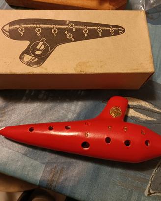 Ocarina vintage in legno