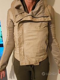 Giacca pelle Please beige