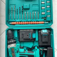 Trapano Avvitatore con Percussione a Batteria