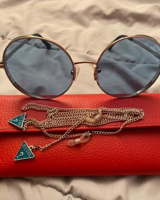 Occhiali donna Guess originali+custodia+catenella