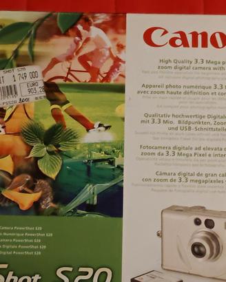 Power Shot S20 digital camera 