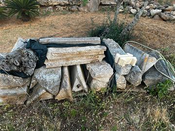 Scala alla trapanese antica con pianerottolo