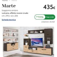 parete soggiorno marte mondo convenienza