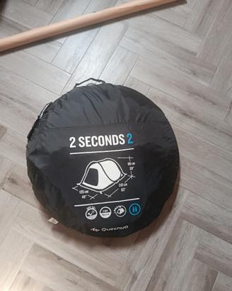 Tenda 2 seconds 2 persone Decathlon fresh&black