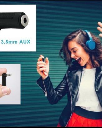 ADATTATORE Angolo Jack Maschio 3,5mm AUX Stereo