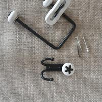 Set Ikea portarotolo di carta igienica e appendino