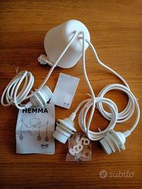 Portalampada Ikea Hemma a tre cavi