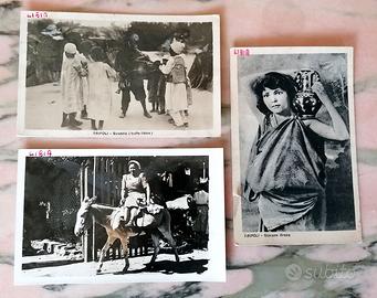 TRIPOLI (LIBIA) COSTUMI LOCALI  LOTTO 3 CARTOLINE