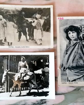 TRIPOLI (LIBIA) COSTUMI LOCALI  LOTTO 3 CARTOLINE