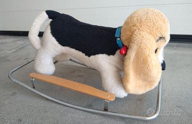 Trudi dondolo vintage anni '80. Cane in peluche