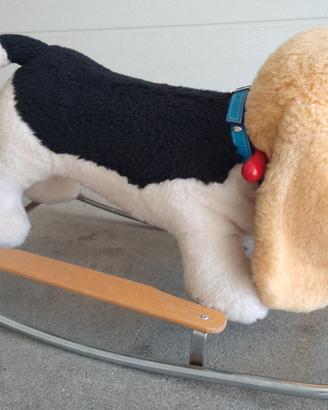Trudi dondolo vintage anni '80. Cane in peluche