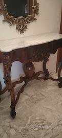 consolle di antiquariato con specchio 