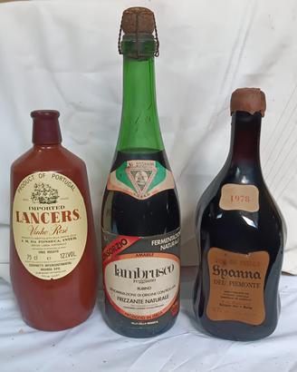 Set 3 Bottiglie Vino Vintage