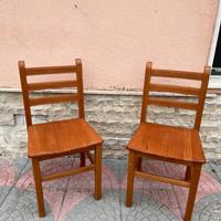 SET COPPIA SEDIE IN LEGNO DI FAGGIO CASA cucina EC