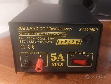 alimentatore 13,8 volt 5 ampere Con trasformatore
