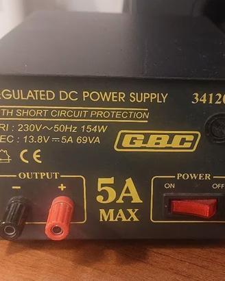 alimentatore 13,8 volt 5 ampere Con trasformatore