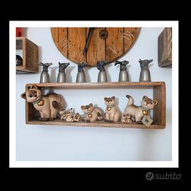 Thun collezione completa gatti siamesi 