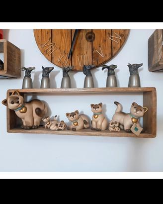 Thun collezione completa gatti siamesi 