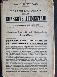 Conserve alimentari, libro vintage
