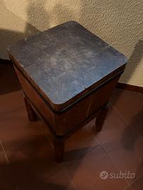 Antiquariato ceppo da macellaio