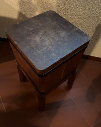 Antiquariato ceppo da macellaio